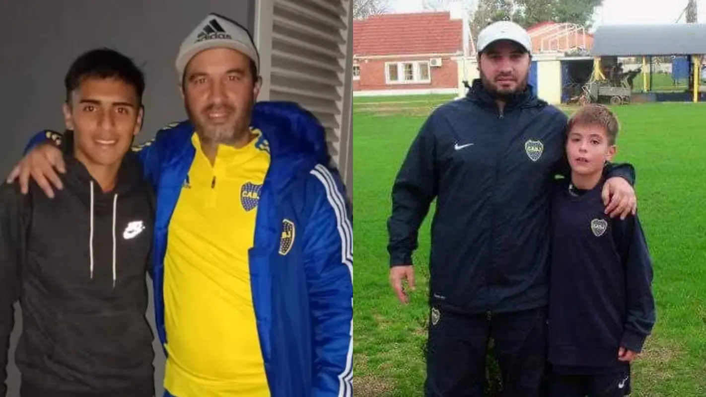 Diego Mazzilli con Milton Delgado y Aarón Anselmino